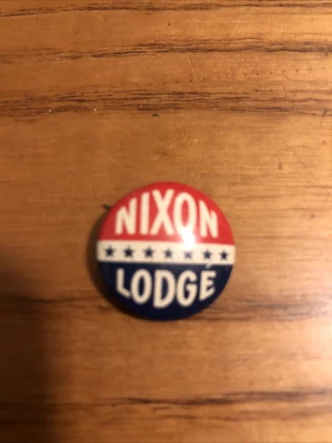 Vintage Nixon-Lodge 1960 presidential campaign button