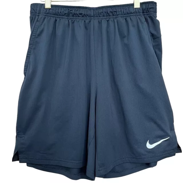 Nike Shorts Adult XL Black Dri-Fit Standard Fit Pockets Fitness Active Mens