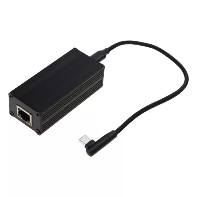 PoE to Type-C Adapter Converter POE to 5V 9V Adaptive Ethernet Card 10/100M