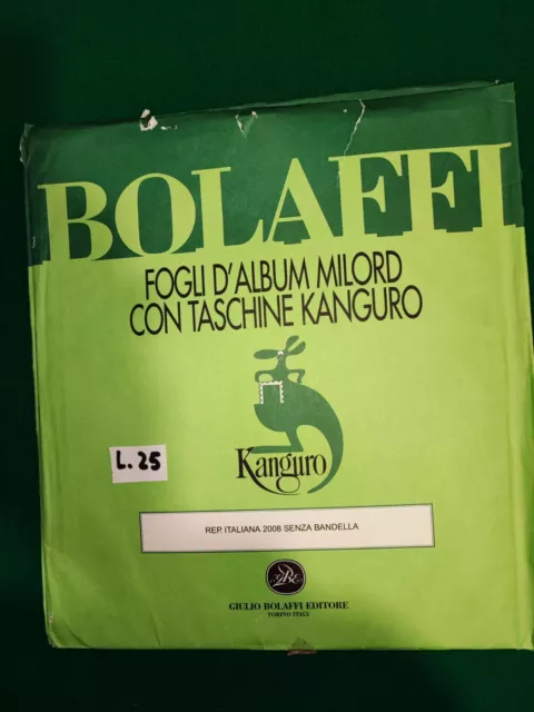 Italia Fogli Francobolli Bolaffi 2008 Milord Senza Bandella Nuovi