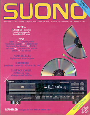 SUONO ANNO XIX NUMERO 199 DICEMBRE 1989 AKAI PIONEER DENON THORENS 