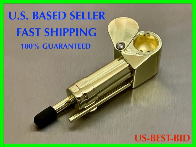 New Brass PLT Tobacco Smoking Proto Pipe Clone Tar Trap Stash Storage Chamber