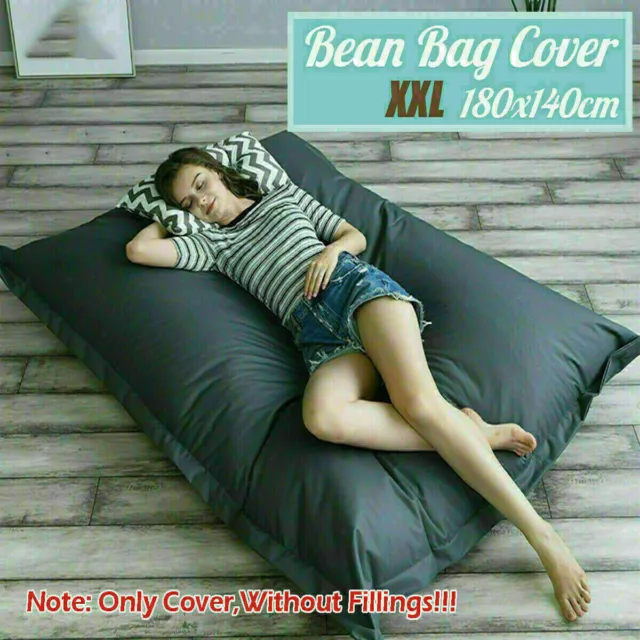 Extra Large Bean Bag Chair Cover Giant Indoor/Outdoor Beanbag Garden BIG Cushion