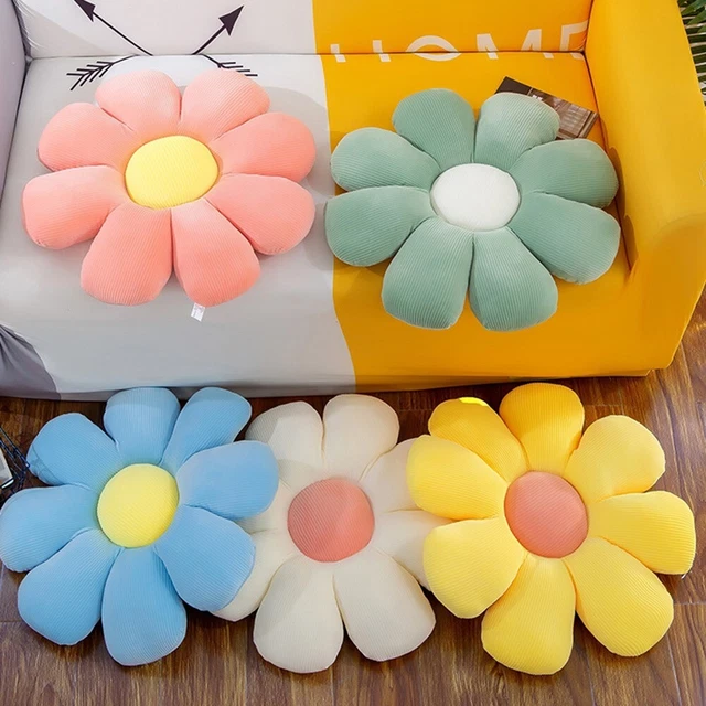 Marguerite Oreiller en Peluche Fleur / Doux Siège / Coussin Sur Canapé Tatami