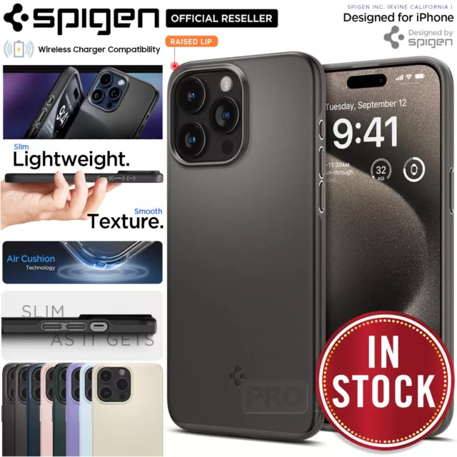 For Apple iPhone 15/ Pro/ Max/ Plus Case SPIGEN Ultra Thin Fit Hard Slim Cover