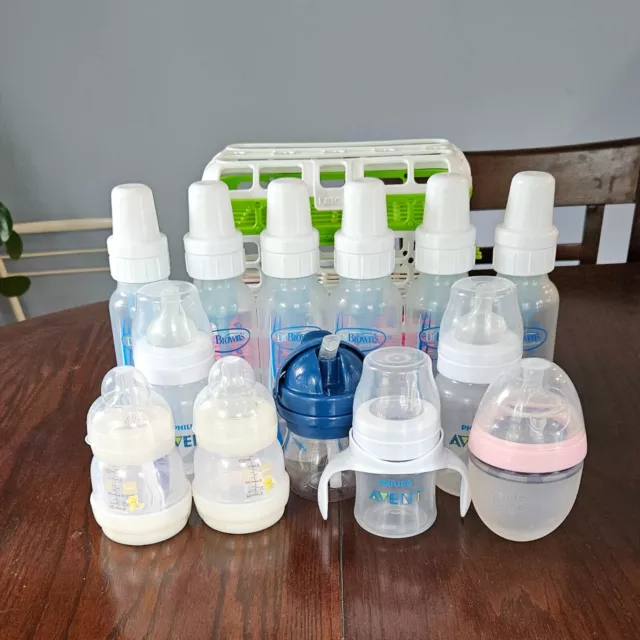 USED Baby bottle (multiple brands) and Munchkin dishwasher trays