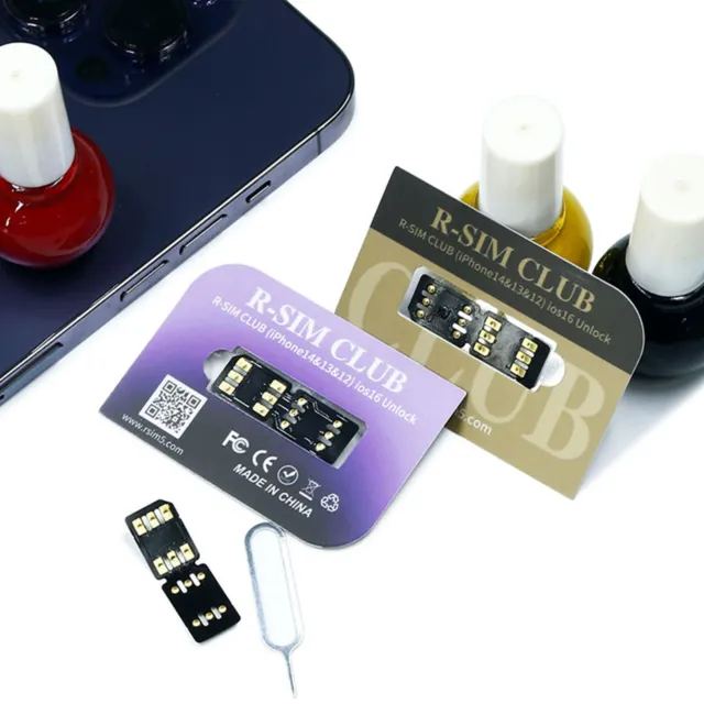 Pour iPhone14/13/12/11 R-SIM18 E-SIM 5G Version IOS16 System Unlock Card Sticker