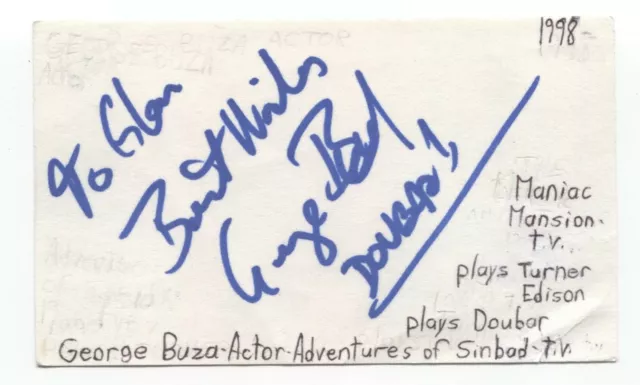 George Buza Signed 3x5 Index Card Autograph Signature Actor Beast X-Men