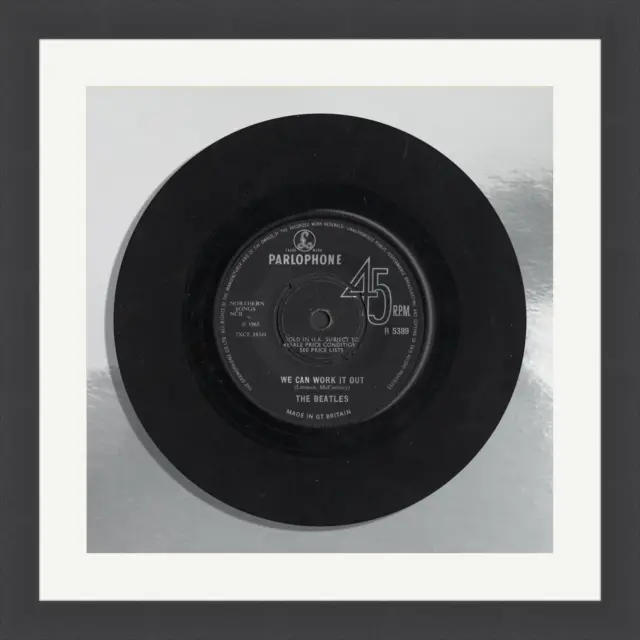 The Beatles - "We can work it out" -  Framed Vinyl Single - Original 1965