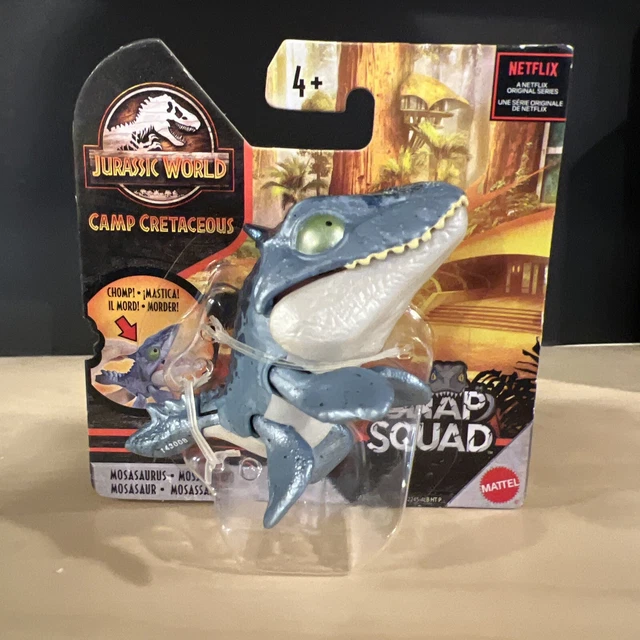 JURASSIC WORLD CAMP Cretaceous Snap Squad Mosasaurus Mini Figure 