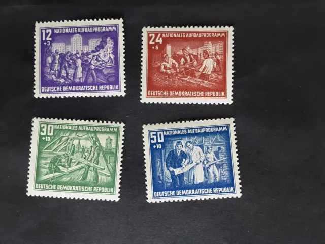 Briefmarken DDR Mi Nr. 303** - 306** und gestempelt, siehe Photos