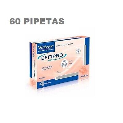 EFFIPRO Spot On 60 Pipetas Antiparasitaria de 268 mg para Perros Grandes