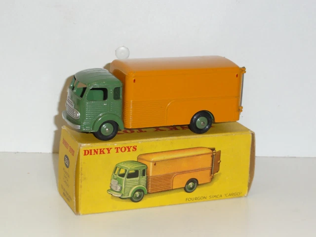 Dinky Toys N°33A, Camion Fourgon Simca Cargo, Vert, échelle 1/43, Jamais Joué En Boîte, France