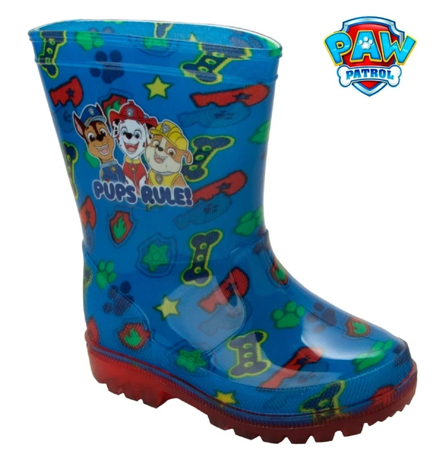 BOYS PAW PATROL Chase Wellies Rain Wellington Boots Kids Wellys Uk