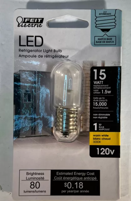 Feit Electric acre T7 E17 (Intermediate) LED Bulb Warm White 15 Watt *BRAND NEW*