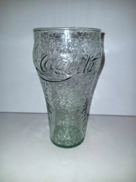 Coca Cola Coke Glass Green Dimpled