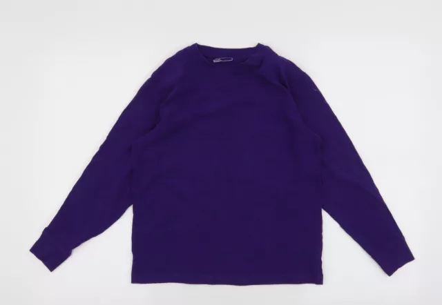 NÄCHSTE Jungen lila 100 % Baumwolle Pullover Sweatshirt Größe 10 Jahre Pullover