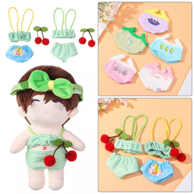 Accessories 20cm Doll Swimsuit Printed Pattern Miniature Bikini Toys Clothes