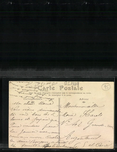 CPA Franconville, Le Boulevard de la Mairie 1907 2