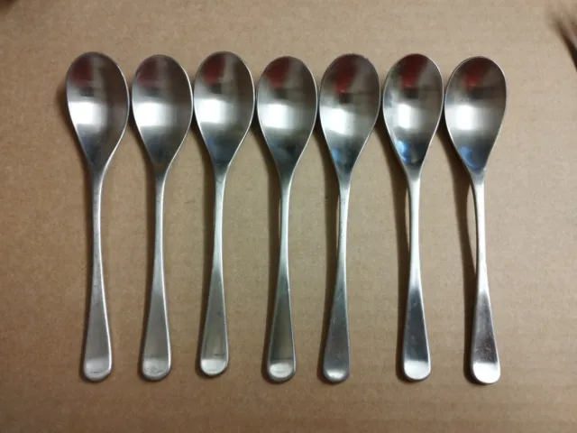 7 Vintage RW2 Teaspoons By Robert Welch Stainless Steel Modernism 13cm Vgc