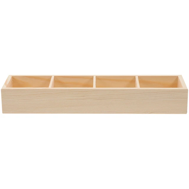 5 pz scatola portaoggetti per legno scatola bustine da tè da contenitore