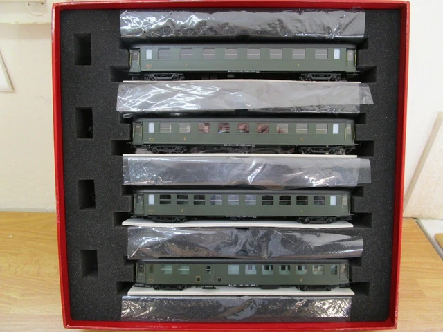 Fulgurex 2087 4-teiliges Personenwagenset der Gotthardbahn (Neu (gemäss Beschreibung)) in St