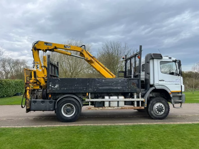 Mercedes Axor 1824 HIAB 4x4 4wd crane lorry pole erection unit PEU 2008