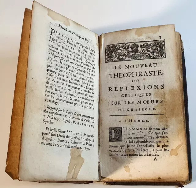 BRILLON?- Ouvrage nouveau dans le goût des Caractères de Théophraste (...)-1697?