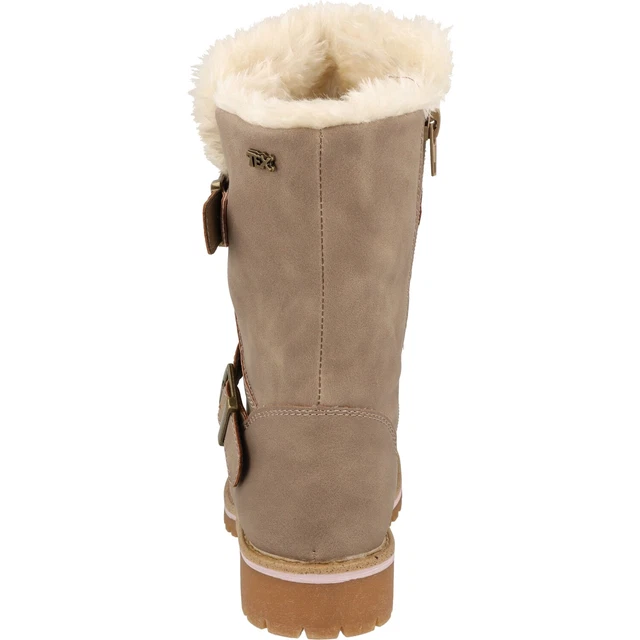Indigo Fille Chaussures Tex Chaud Hiver Bottes Fourrées 454-143 Taupe Reissver 3