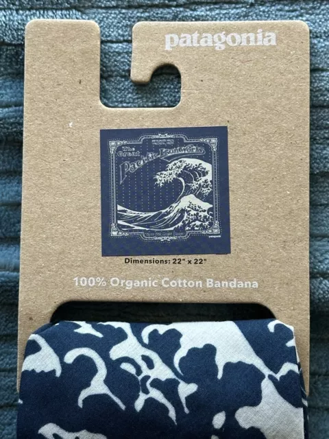 Patagonia Bandana Great Pacific Ironworks GPIW Wave Blue, Brand New With Tags! ￼