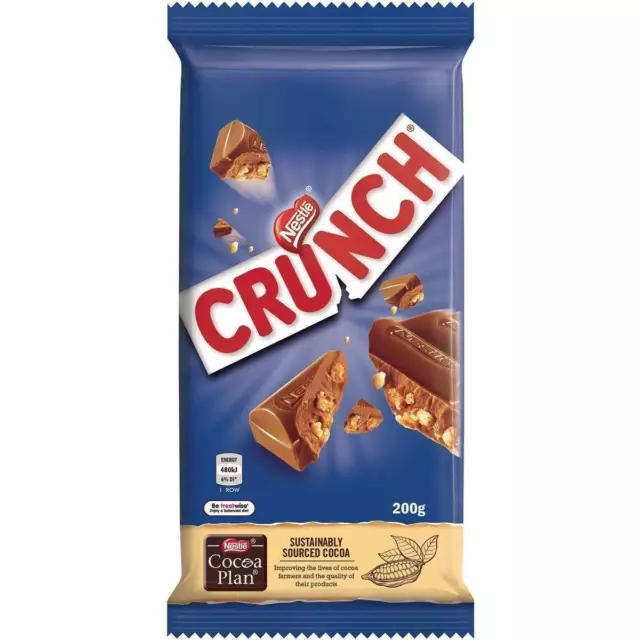 Nestle Crunch Milk Chocolate Block 200g