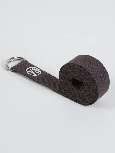 Yoga Studio Belt Stretching Fitness Exercise Strap D-Ring Buckle Cotton 2.5m