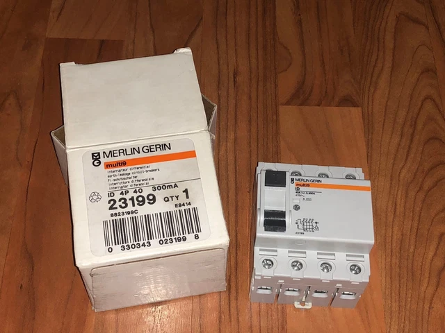INTERRUPTEUR DIFFERENTIEL MERLIN GERIN ID'CLIC XP 63A 30mA TYPE AC 23167