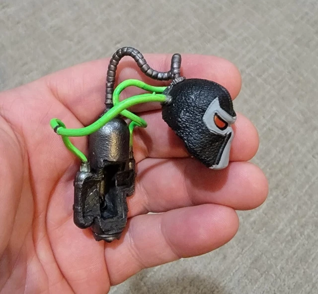 Tête Sculptée 1/12 'Jokerisée' Batman Multivers DC - Résine, Personnalisée, Signée Christian Bale (??), Mezco