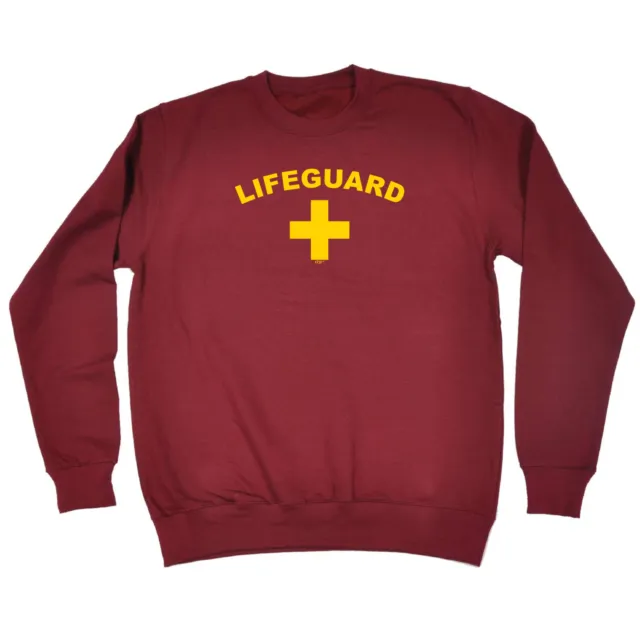 Lifeguard Yellow - Mens Womens Novelty Funny Top Sweatshirts Jumper Sweatshirt