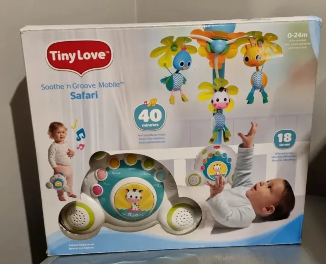 Tiny Love Safari Soothe n' Groove Baby Mobile with music & lights in the box