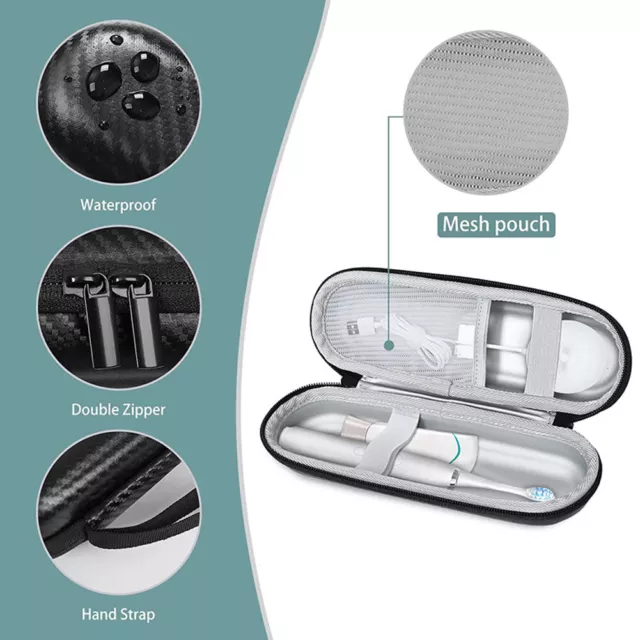 Lightweight Electric Toothbrush Travel Case Portable Lanyard Accessories Storage