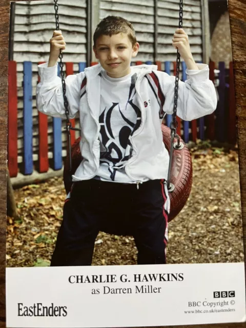 BBC EastEnders Unsigned Cast Card CHARLIE G. HAWKINS as Darren Miller Card 1