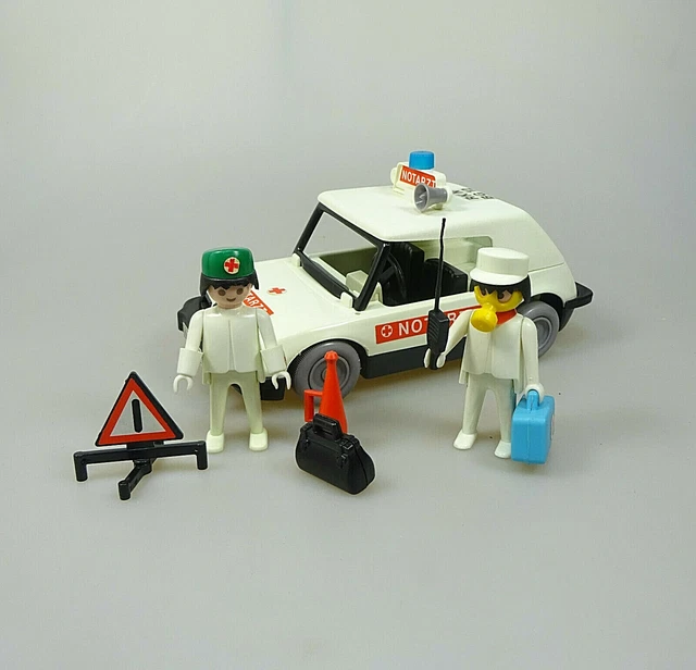 PLAYMOBIL KLICKY SPIELSET 3217 PKW Notarzt Doktor Auto 2 Figuren EUR 24