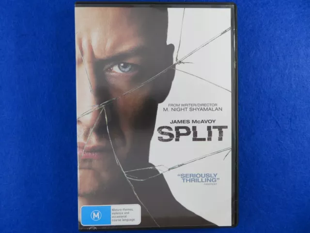 Split - James McAvoy - DVD - Region 4 - Fast Postage !!