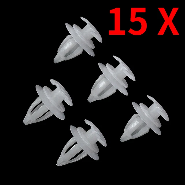 15x White Nylon Door Trim Panel Retainers Fasteners Clips For BMW GM 51411973500