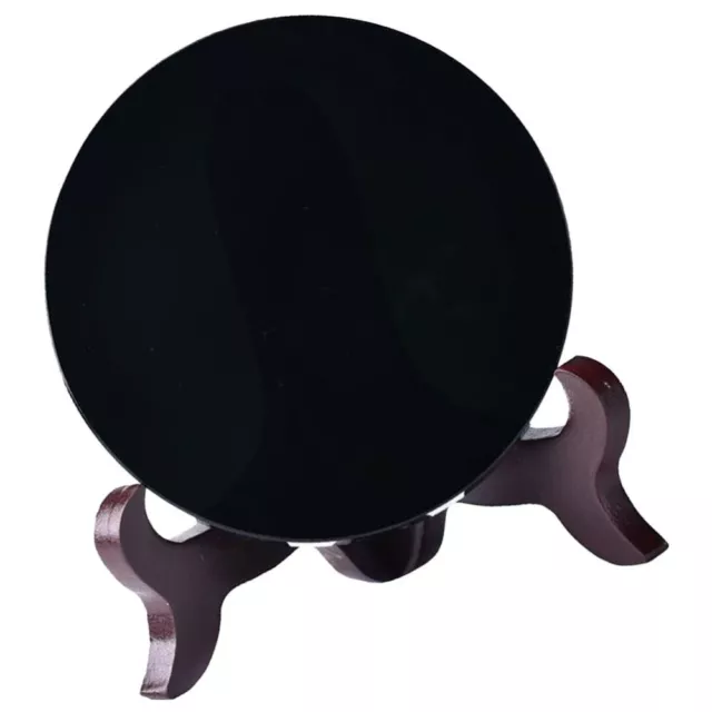 Obsidian Mirror Scrying Home Decorations Light House for Disc