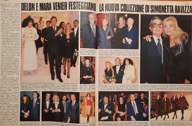 ALAIN DELON   - Mara VENIER clippings 1992