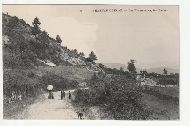 CHATEAU CHINON - Nievre - CPA 58 - les Promenades - les Roches