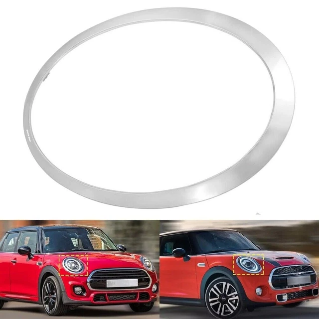 Für Mini Cooper 2007-2015 Vorne Links + Rechts Zierring Scheinwerfer Rings Chrom