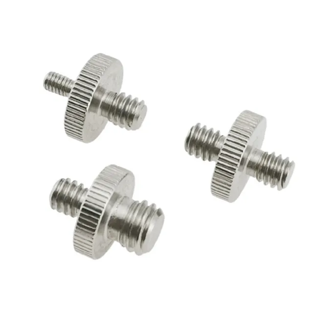 1/4" Male to 3/8" Male Threaded Adapter Double Male Screw Adapter Tripod Adapter