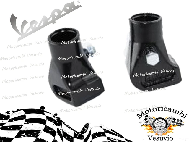 Vespa Px Coppia Di Piedini Per Scarpette In Alluminio Cromato