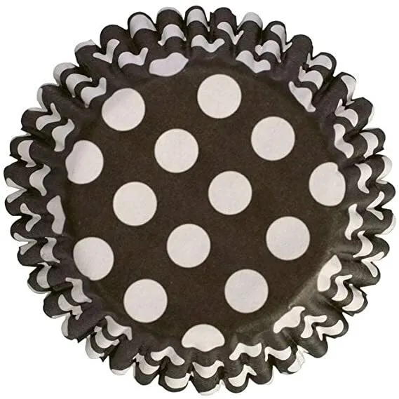 Cupcake Muffin Bun Cases Foil Polka Dot Plain Choice Of Colours Patterns 3