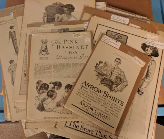 VTG Large Lot Magazine Ads Advertisements 1914-1950s_Ivory Soap_Fashion_More!