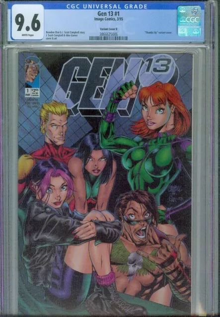Gen 13 #1 Cgc 9.6, 1995, Cover B, Image